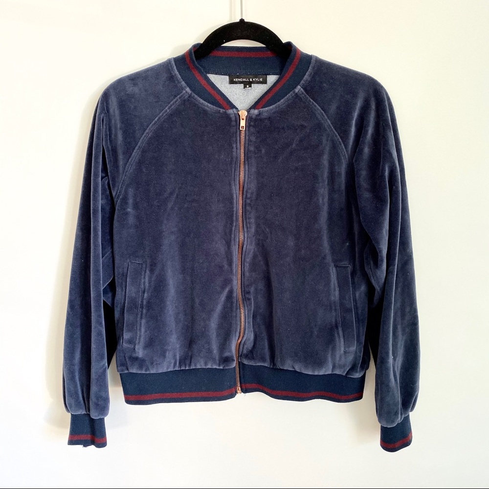 Kendall and Kylie Velour Track Jacket